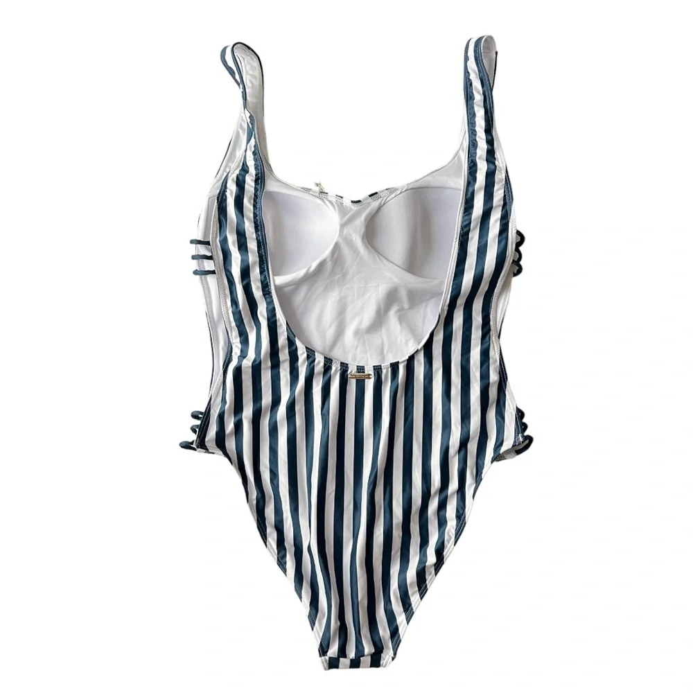 Kenny Flowers the Hamptons Navy Striped One Piece Swimsuit - Picture 3 of 6